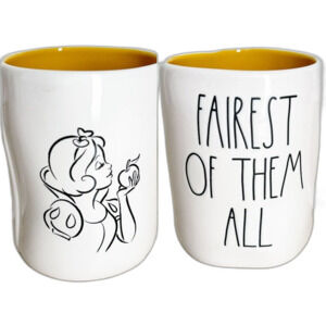 Disney Princess Coffee Mug NEW White Ceramic Fairest of Them All Snow White